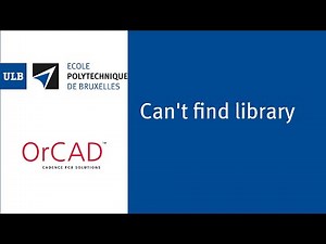 OrCAD PSpice - Can't find library