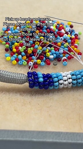 How to Add New Thread to Rope Wrap: Beading Tutorial