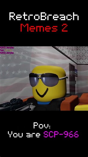 You spawned as SCP-966 RetroBreach (Roblox)