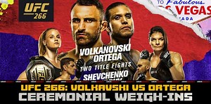 UFC 266 Ceremonial Weigh-in Video