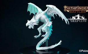 WizKids Pathfinder Battles Deep Cuts - Gargantuan White Dragon
