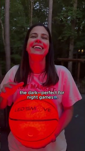 Watch this! A basketball that lights up!😱😍