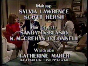 2/15/1988 "All My Children" Closing Credits ABC Soap Opera