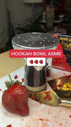 HOOKAH BOWL ASMR 🍓 #shisha #hookah #narghilea #asmr #asmrvideo #asmrsounds #asmrvideo #strawberry