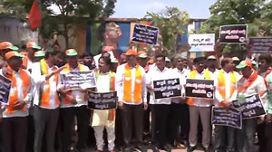 Karnataka BJP protests for delay in Congress fulfilling poll promises; anti-people party, says Siddaramiah