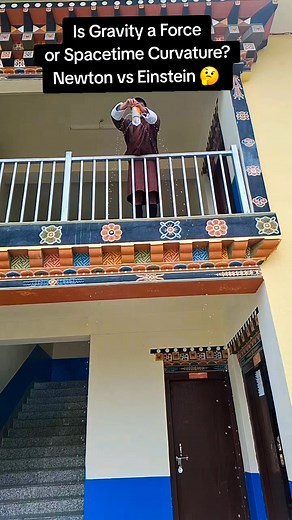 74K views · 1K reactions | Is Gravity a Force or SpaceTime Curvature? #gravityis #NewtonvsEinstein #scienceexperiments #physicsisfun #bhutanstemschool #foryoupagereels #bhutaneseteacher #SherigBhutan #MoESD | STEM CLUB | Facebook