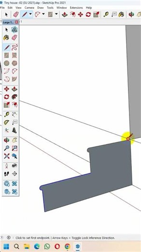 Make round stair in Sketchup with followme tool