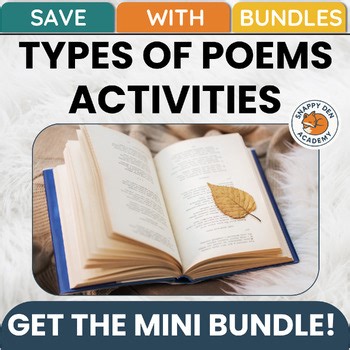Types of Poems Writing Templates Escape Room Scavenger Hunt Lessons Mini Bundle