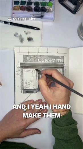 How I Make My Sketchbooks #substack #shorts