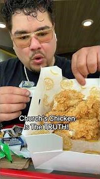 Church’s Chicken is the TRUTH! Best chicken in the world! 🏛️🐔 #churchschicken #chicken #foodreview