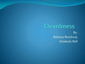 PPT - Cleanliness PowerPoint Presentation, free download - ID:2155708