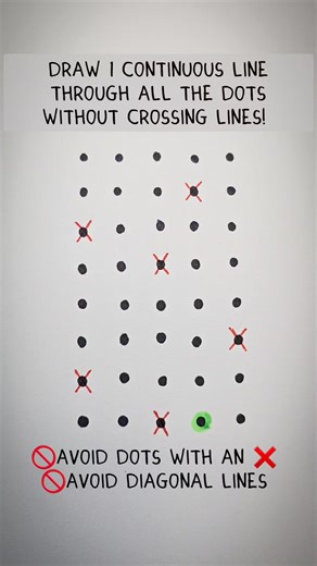 6K views · 6 comments | Connect all the dots without crossing lines. #draw #dots #connect #puzzle | Everyday Discoveries | Facebook