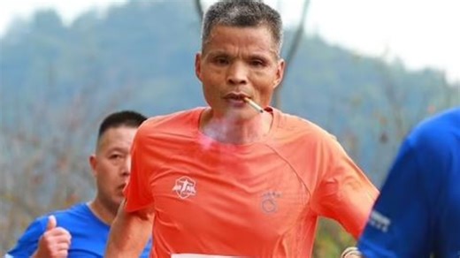 Chinese man ‘Uncle Chen’ goes viral for running marathon while chain-smoking