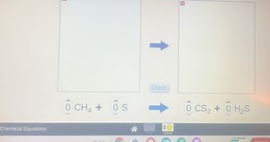 □□ 0^CH4​ 0^ S 0^CS2​ 0^H2​ SChemical Equations... | Filo