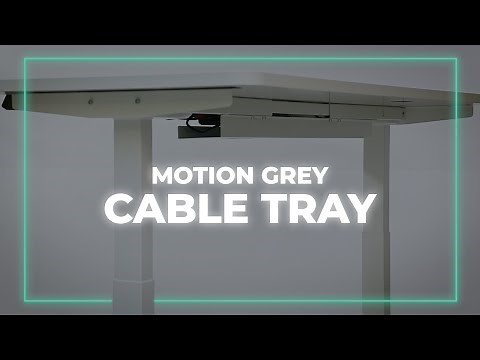 MotionGrey Standing Desk Cable Tray Unboxing and Installation