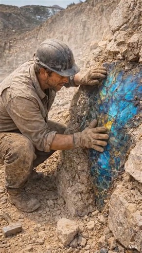 Big Labradorite Slab – Natural Flashy Labradorite Display Stone