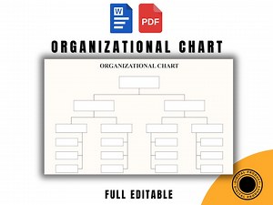 Organizational Chart Template for Word and PDF, Fully Editable Printable Business Structure Diagram, Custom Company Org Chart Design - Etsy UK