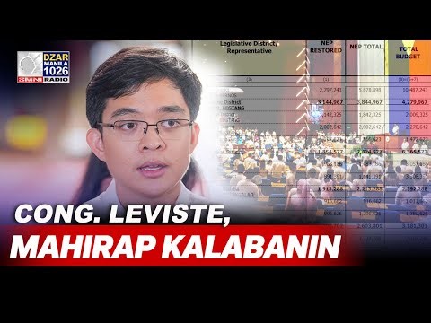 CONG. LEVISTE: AKO ang MAHIRAP NA KALABAN sa aking binabangga