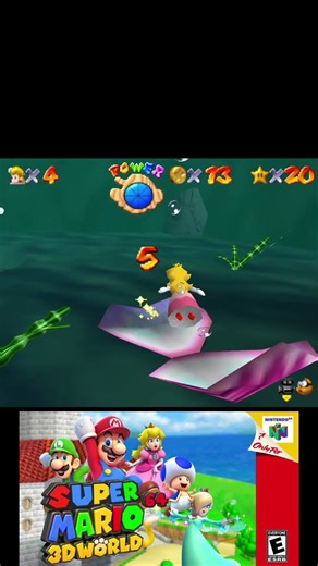 We got the fourth star in World 3 of Super Mario 3D World 64. #supermario64