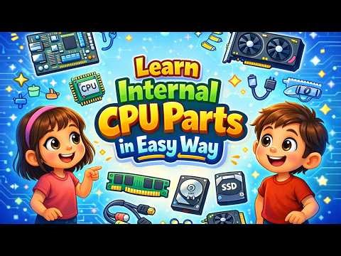 Learn Computer CPU Parts in Easy Way | Kids Learning Video | LearnCSE Kids