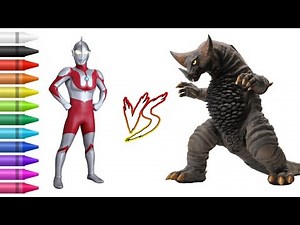 MEWARNAI ULTRAMAN ORIGINAL VS KAIJU GOMORA