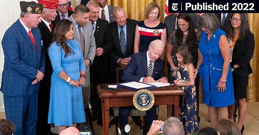 Biden Signs Bill to Help Veterans Who Were Exposed to Toxic Burn Pits