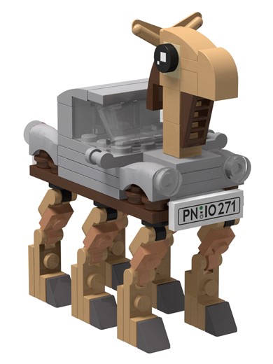 Build Tracotucotulu Delapeladustuz In Italian Brainrot With Lego #lego #build #italianbrainrot #tutorial #tracotucotuludelapeladustuz