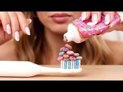 Toothpaste Tubes That Produce Mini Donuts, Watermelon & Pizza! 🍩🍉🍕 ASMR Surprise