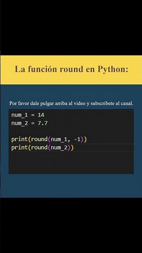 La función round en Python (AJTekniko)