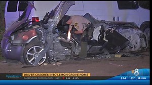 Driver crashes into Lemon Grove home
