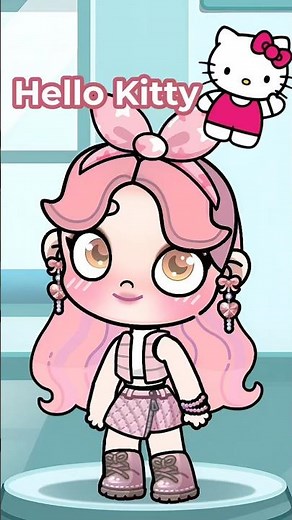 Creating HELLO KITTY for FREE! #avatarworld #avatarworldgame #sanrio #hellokitty