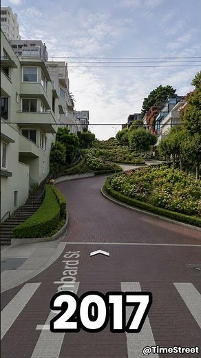 Google captured Lombard Street changing for 8 years. 📸