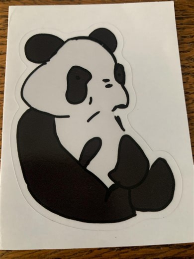 Panda Plushie-sticker - Etsy