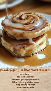 Brown Sugar Cinnamon Swirl Pancakes | Cakecrafted Recipes