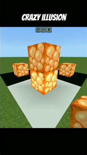 Big Shroomlight Illusion in Minecraft 🤯 #shorts #minecraft