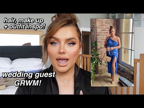 GRWM: wedding guest edition!! (hair, make up, outfit!) | rach leary
