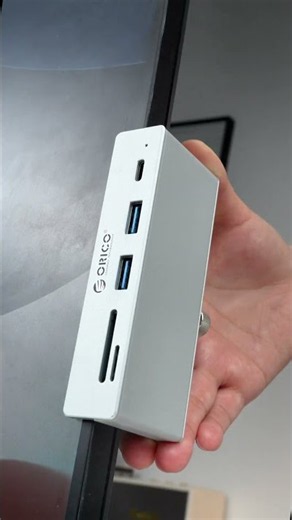 No more bending over to plug in a USB drive! A desk-mounted marvel.#orico #hub