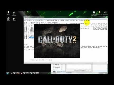 How to Create Call of Duty2 server tutorial. [HD]