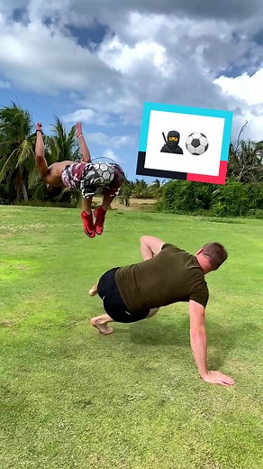 Crazy Ninja Football Battle 🥷⚽️😱 #footballskills #ninja #soccer #fyp