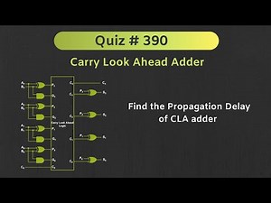 Carry Look Ahead Adder Solved Problem (Digital Electronics) | Quiz # 390