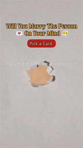 Will You Marry The Person in Your Mind? 🔮💌 #blessingsoforacle #tarotreading #tarot #love #marriage
