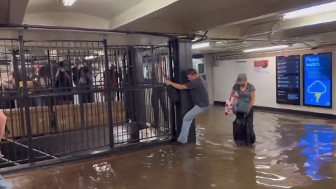 US: NYC Subway Stations Flooded as Storms Hit Northeast