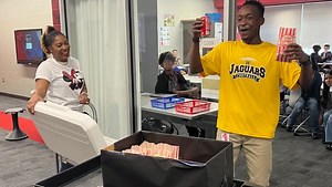 🍿 It was Popcorn Day at Rowe Middle School! 🍿 Our amazing VIPS parent volunteers popped by to serve popcorn and sodas as a special treat for our hardworking staff. Thank you, VIPS, for showing your appreciation and keeping the Jag spirit strong! 💛🖤 #roweletsrow #chooseCFISD #CFISDspirit | Rowe Middle School - CFISD