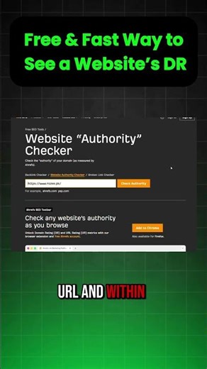 Check Any website’s Domain Rating (DR) for Free ✔