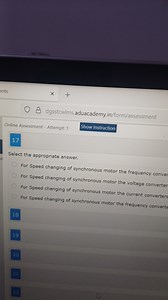 Select the appropriate answer.For Speed changing of synchrono... | Filo