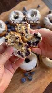 BLUEBERRY CAKE DONUTS 🔆🫐 #sourdough #blueberry | Acts of Sourdough