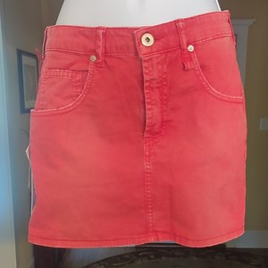 Fiorucci Red Mini Pencil Skirt Casual Resort Wear