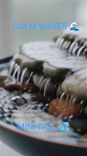 “Tiny waterfalls, big relaxation 💦Close your eyes & listen 😴#waterfall#waterripples#calmnature