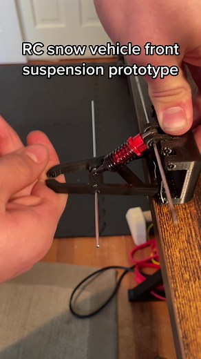 First complete-ish part on my RC snow vehicle! Follow to watch the rest of the process. #3dprinting #3dprint #fyp #design #engineering #rc #rccar #snowmobile