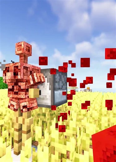 Minecraft Copper Scarecrow 🤡 (MONTAGEM HIKARI) #minecraft #shorts